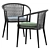 Erica 19 Chair and Ginepro Round Outdoor Table 3D model small image 4