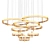 Stunning LABILIS Chandelier: 10 Rings of Italian Design 3D model small image 1
