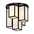 Elegant Axel Bronze Ceiling Lamp 3D model small image 1