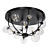 Elegant IONA Octo Ceiling Light 3D model small image 1