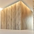 Wooden 3D Corner Wall Panel 3D model small image 2