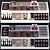 Professional Cosmetics Set: Mascara, Nail Polish, Lipstick, Cream 3D model small image 1
