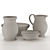 Elegant Ceramic Dish Set 3D model small image 6