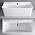 Elegant Wall-Mounted Bathtub 3D model small image 1