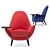 Regal Comfort: Poliform Mad King Armchair 3D model small image 2