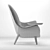 Regal Comfort: Poliform Mad King Armchair 3D model small image 3