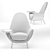 Regal Comfort: Poliform Mad King Armchair 3D model small image 8