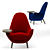 Regal Comfort: Poliform Mad King Armchair 3D model small image 10