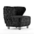 Elegant Heritage Annabelle Armchair 3D model small image 5