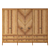 Rustic Wood Wardrobe 3D model small image 2