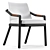 Sleek Modern Archer Armchair 3D model small image 1