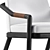 Sleek Modern Archer Armchair 3D model small image 3