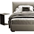 Modern Meridiani Scott Bed: Sleek Design, Superior Comfort 3D model small image 3