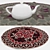 Round Carpets Set: Versatile and Detailed 3D model small image 3