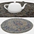 Round Carpet Set: Versatile and High-Quality 3D model small image 3