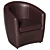 Modern Jess Armchair: Stylish and Comfortable 3D model small image 3