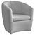 Modern Jess Armchair: Stylish and Comfortable 3D model small image 2