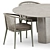 Modern elegance: Erica '19 chair and Tao dining table 3D model small image 2