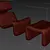 Jan Chairs with Ottomans: Sleek Scandinavian Design 3D model small image 5