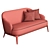 Modern Compact Furman Sofa 3D model small image 5