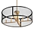 Titus 8 Light Metal Chandelier 3D model small image 1