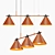 Scandinavian Style Wooden Pendant Light 3D model small image 2