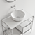 Nic Design Velo 87 - Modern Vanity with Ovvio Washbasin & Pastille Mirror 3D model small image 5