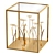 Golden Bloom: Stylish Side Table 3D model small image 1