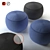 Cozy Knit Ottoman for Stylish Comfort 3D model small image 1