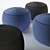 Cozy Knit Ottoman for Stylish Comfort 3D model small image 2