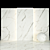 White Calacatta Glossy Texture Slabs & Tiles 3D model small image 2