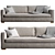 Vanguard Brandt Sofa: Extended Bench Seat 3D model small image 2