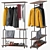 Urban Steel Clothing Rack 3D model small image 1