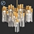 Elegant Glass Tube Chandelier 3D model small image 1