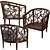 Ankara Truffle Frame Chair: Simply Elegant 3D model small image 2