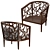 Ankara Truffle Frame Chair: Simply Elegant 3D model small image 6