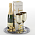 Elegant Champagne Service Tray 3D model small image 3