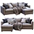 Stylish and Versatile Ikea Vimle Sofa 3D model small image 1