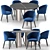 Chic Shirley Chair & Tangeri Table 3D model small image 1