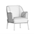 Elegant Velvet Armchair: Nora 3D model small image 4