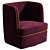 Luxore PBR Armchair 3D model small image 3