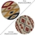 Round Carpet Set: Versatile and Detailed 3D model small image 2