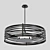 Tempest 8-Light Drum Chandelier 3D model small image 2