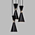 Vintage Stilnovo Italian Diabolo Chandelier 3D model small image 1