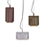 Industrial Style Cement Pendant Light 3D model small image 1