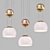 Elegant Glass Pendant Light 3D model small image 1