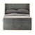 Restoration Hardware Textile Upholstered Bed 3D model small image 2