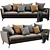 BoConcept Osaka 3 Seater Sofa 3D model small image 1