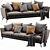 BoConcept Osaka 3 Seater Sofa 3D model small image 2