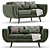 Zuri DFS Sofa+: Modern Comfort in Your Living Space 3D model small image 1